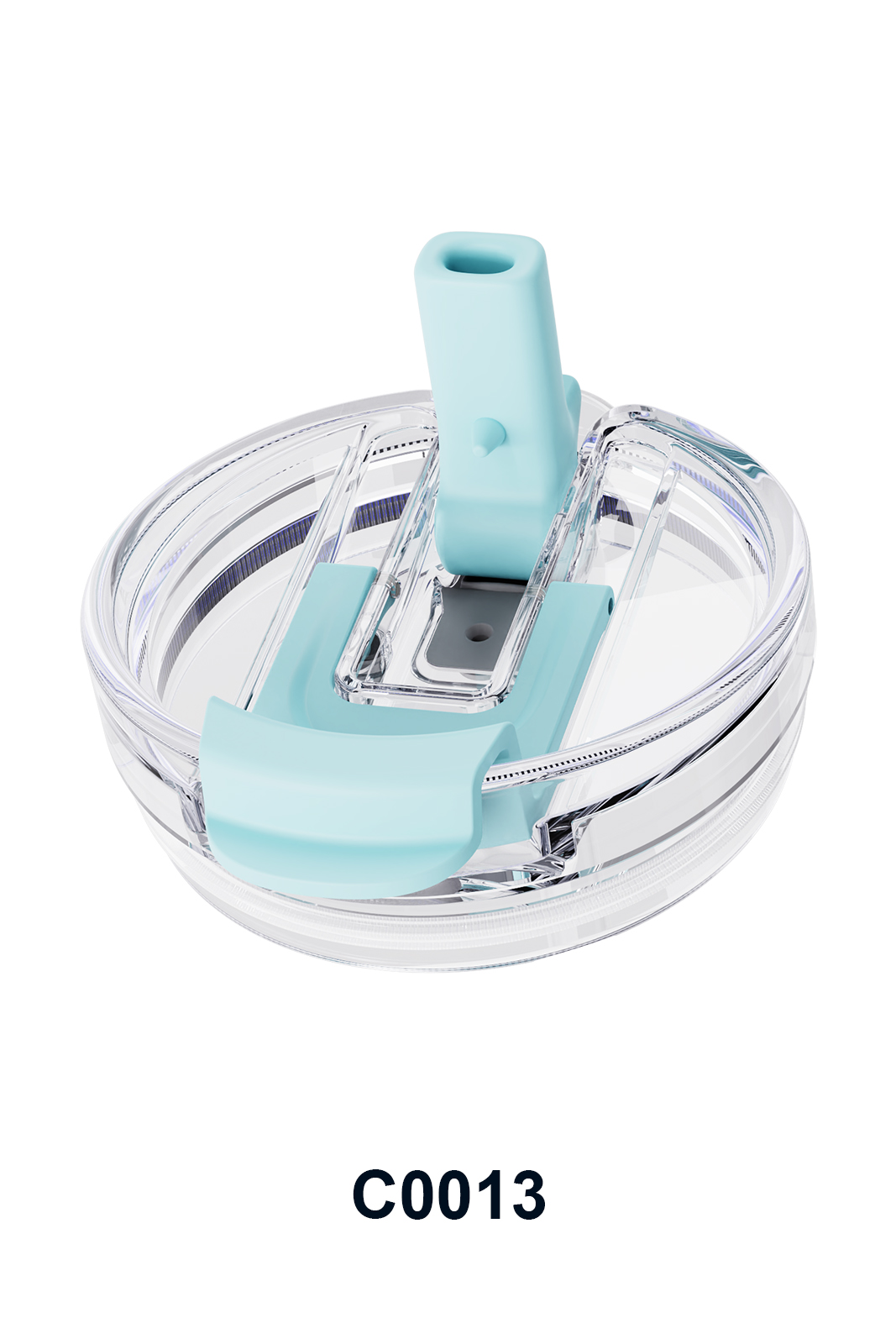 transparent straw lid designed for personalized water bottles